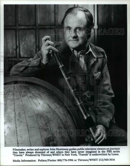 Press Photo Filmmaker, writer and explorer John Heminway  - cvb67780 - Historic Images
