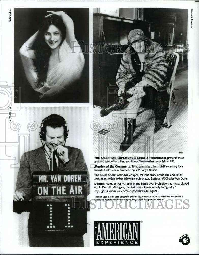 Press Photo The American Experience: Crimes &amp; Punishmnet presents three tales. - Historic Images