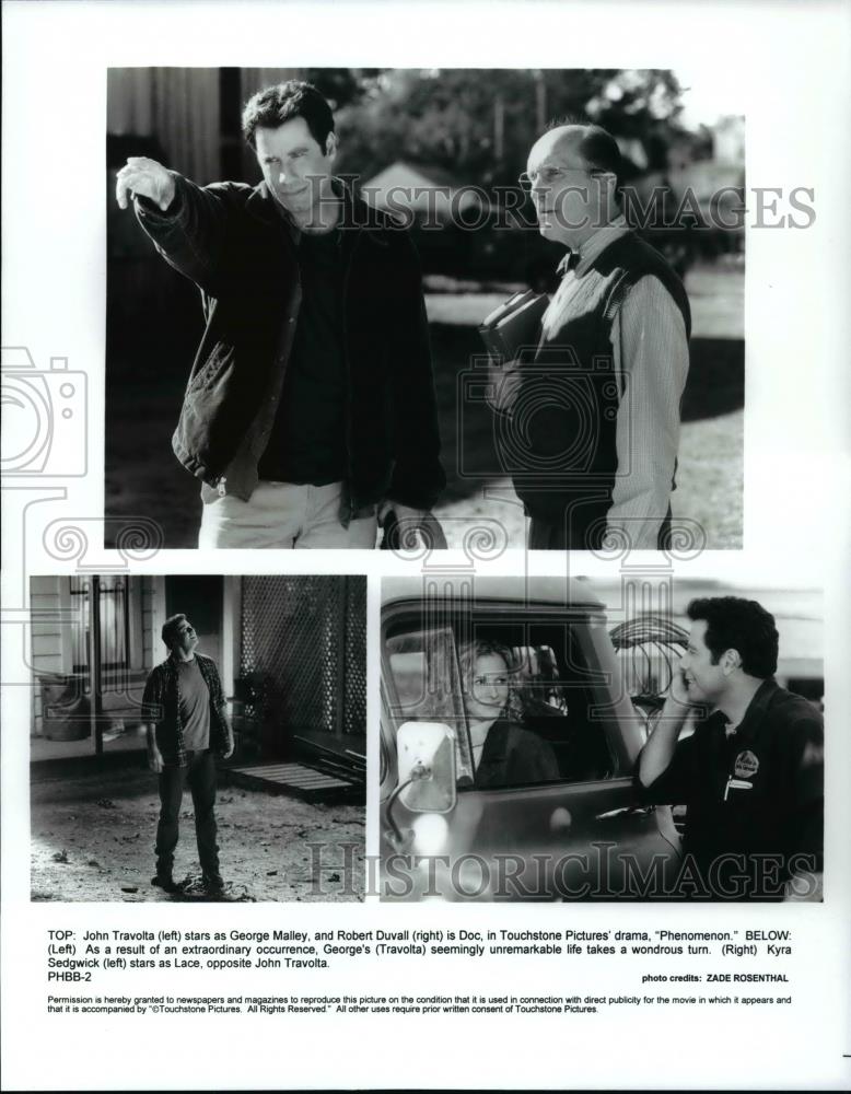 Press Photo Phenomenon movie-Travolta, Sedgwick, Duvall - cvb67919 - Historic Images