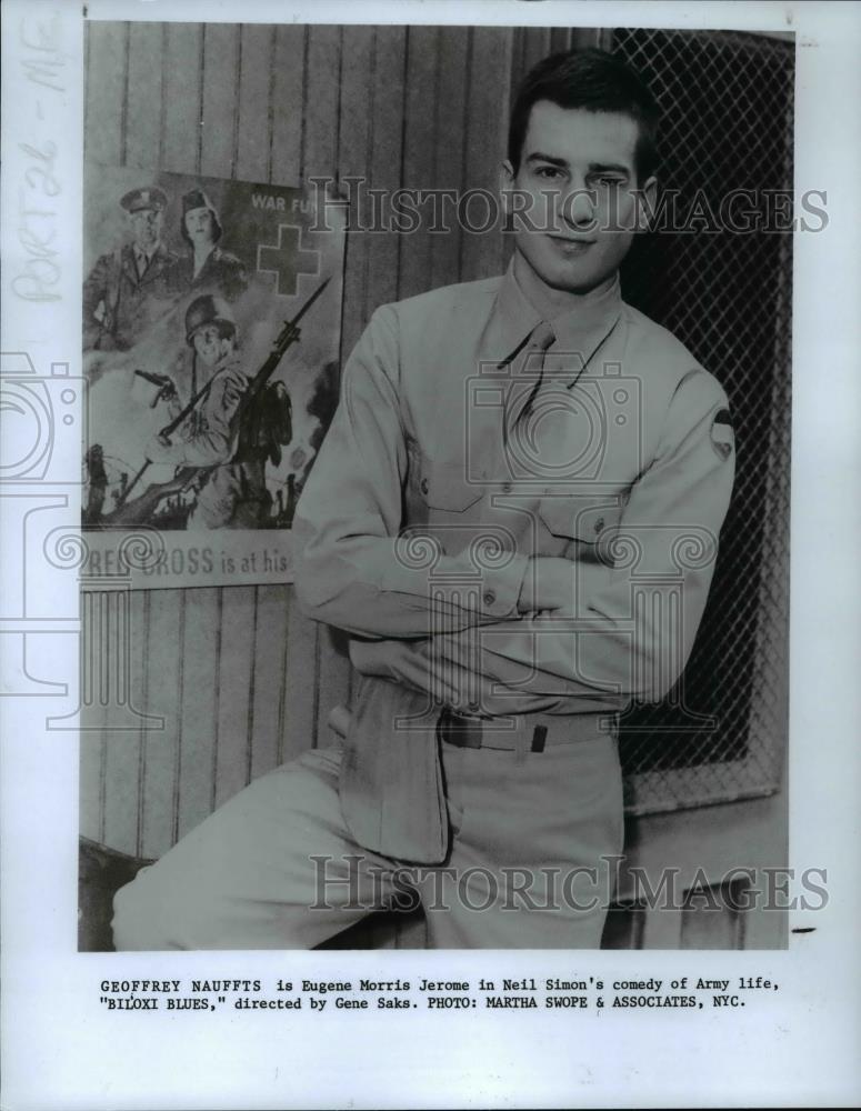 1987 Press Photo Geoffrey Nauffs-Biloxi Blues play - cvb67787 - Historic Images