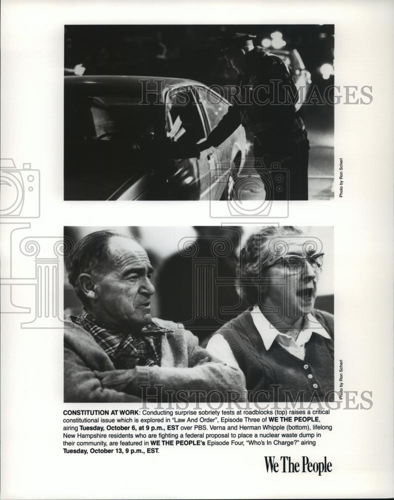 Press Photo We The People: Law and Order episode, Who's In Charge episode - Historic Images