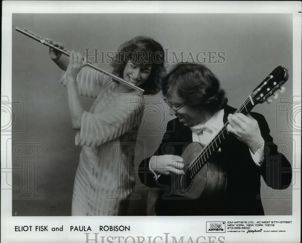 1990 Press Photo Eliot Fisk and Paula Robison - cvb68861 - Historic Images
