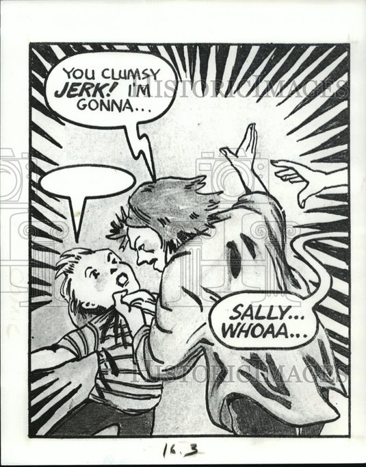 1989 Press Photo From a comic book created by Tish Popa & Ora Tate. - cvb71855 - Historic Images