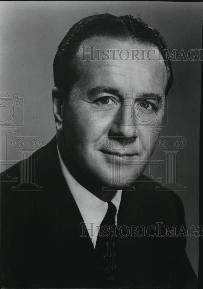 1954 Press Photo Leonard K. Firestone, President. Firestone Tire & Rubber Co. - Historic Images