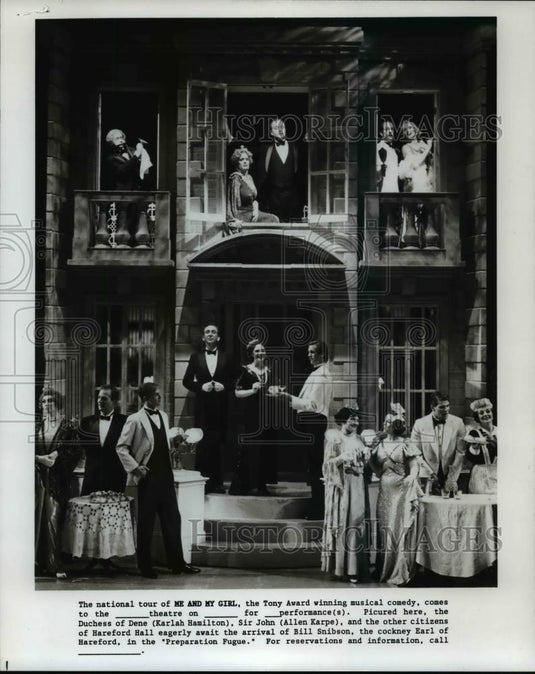 1960 Press Photo Me & My Girl goes on Tour, a Tony Award winning musical comedy - Historic Images