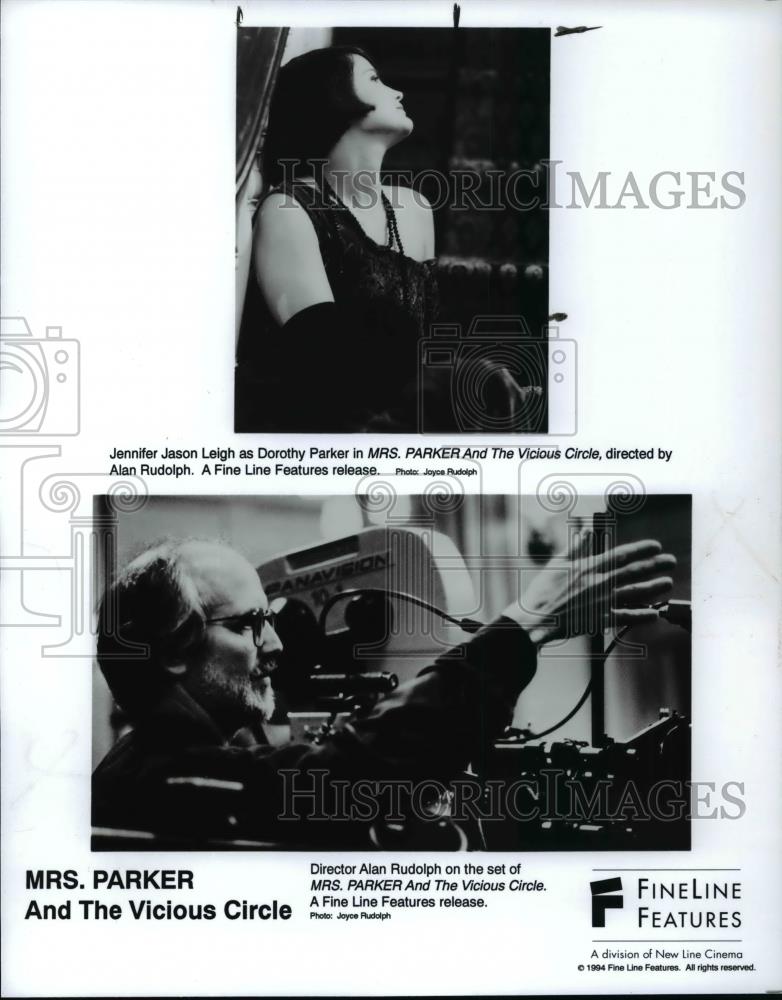1994 Press Photo Mrs. Parker And The Vicious Circle-Jennifer Leigh, dir. Rudolph - Historic Images