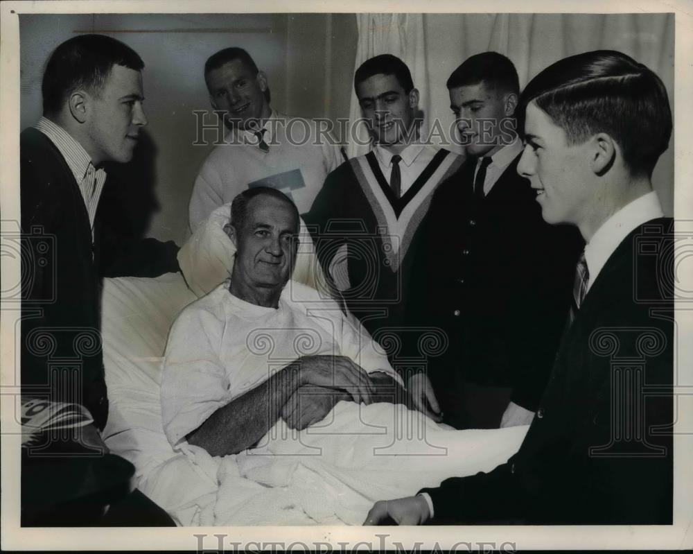 1965 Press Photo Coach Jim Conmus &amp; Don McRawara,Rylan Pabicic,Walt Violand - Historic Images