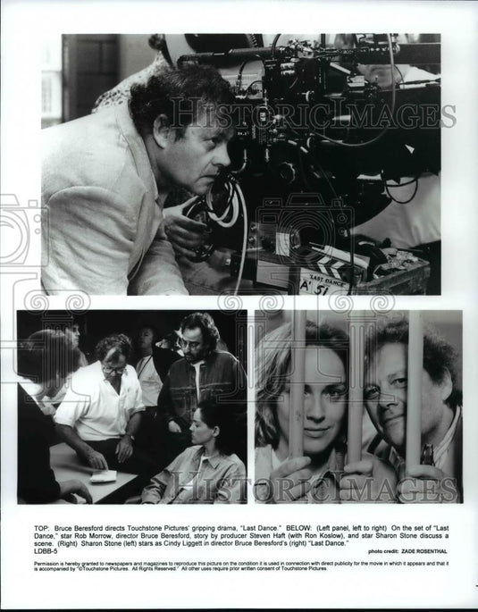 1995 Press Photo On the Set of the Movie "Last Dance" - cvb67892 - Historic Images