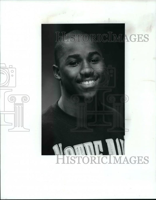 Press Photo Clearview High player-Marlon Sadler - cvb70263 - Historic Images