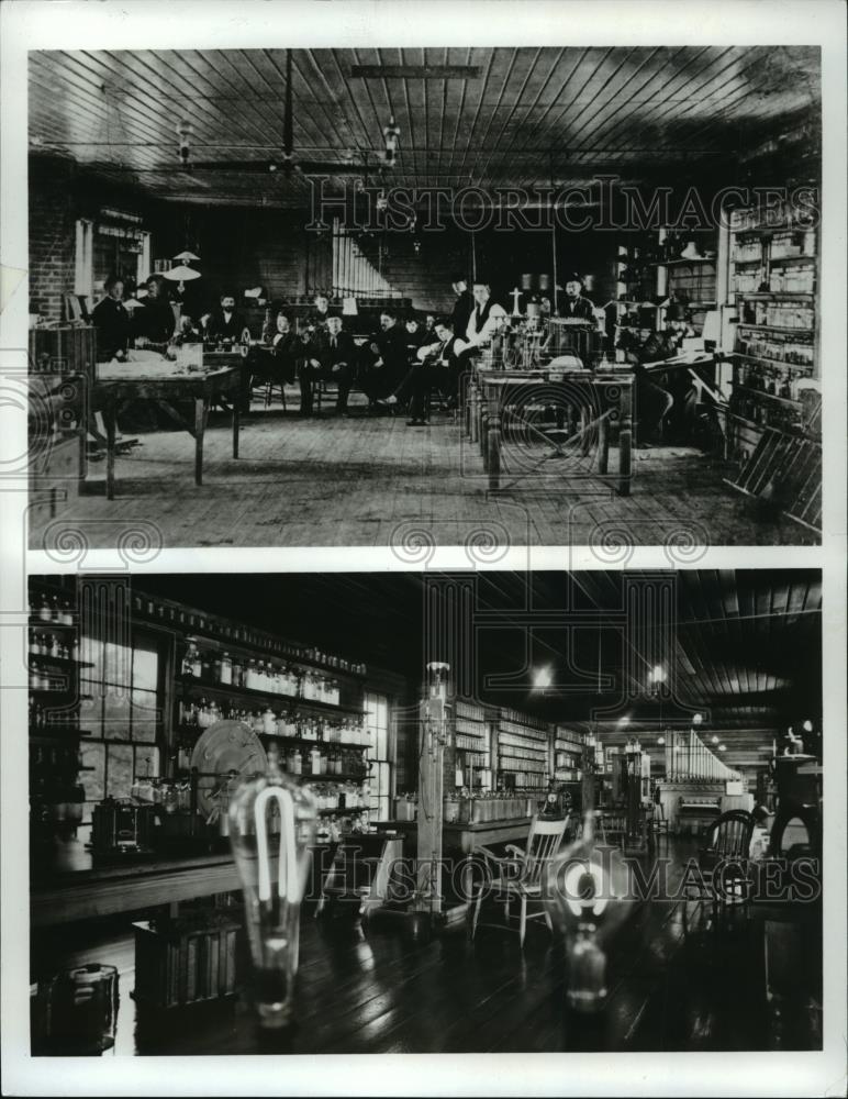 1979 Press Photo Photos of the Menlo park lab where Thomas Edison worked in 1880 - Historic Images
