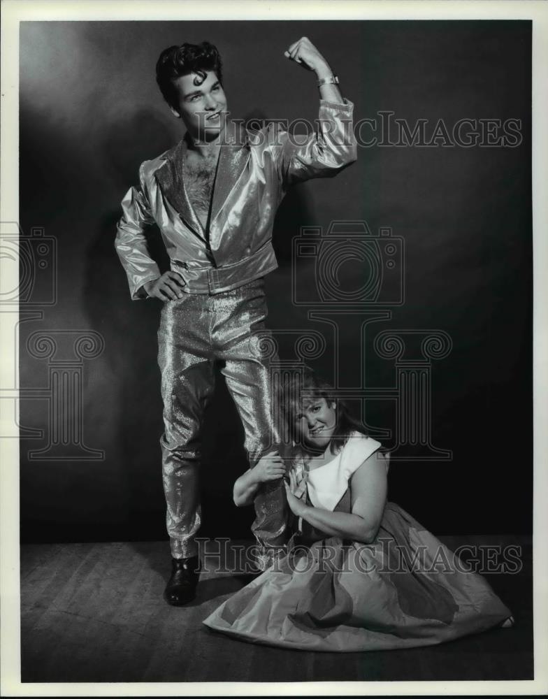 1990 Press Photo Steve Tiderman and Laurel Bryant in Bye Bye Birdie - cvb67758 - Historic Images