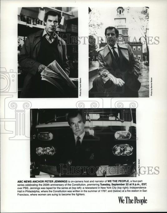 Press Photo ABC News Anchor Peter Jennings-We The People - cvb73304 - Historic Images