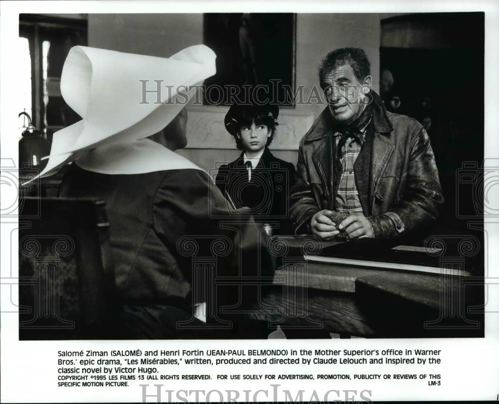 Press Photo Les Miserables movie-Salome and Jean Paul Belmondo - cvb68355 - Historic Images