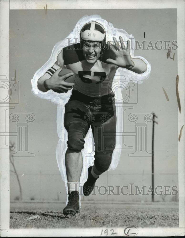1940 Press Photo John Kimbrough, All American Football Player - cvb75136 - Historic Images