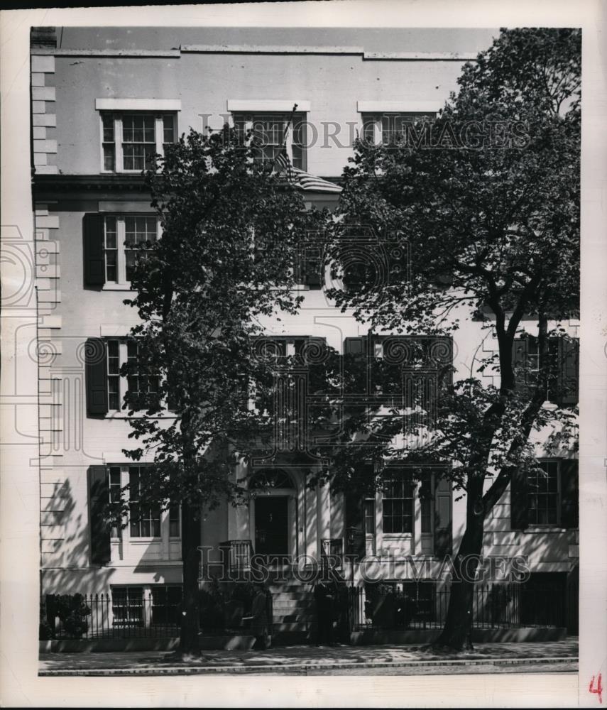 1948 Press Photo New York Blair House, Temp Home for Pres Truman & family NYC - Historic Images