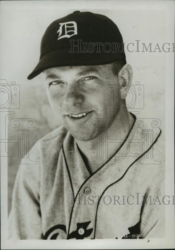 1935 Press Photo Chester Morgan, O.F. Detroit, Baseball - cvb75047 - Historic Images