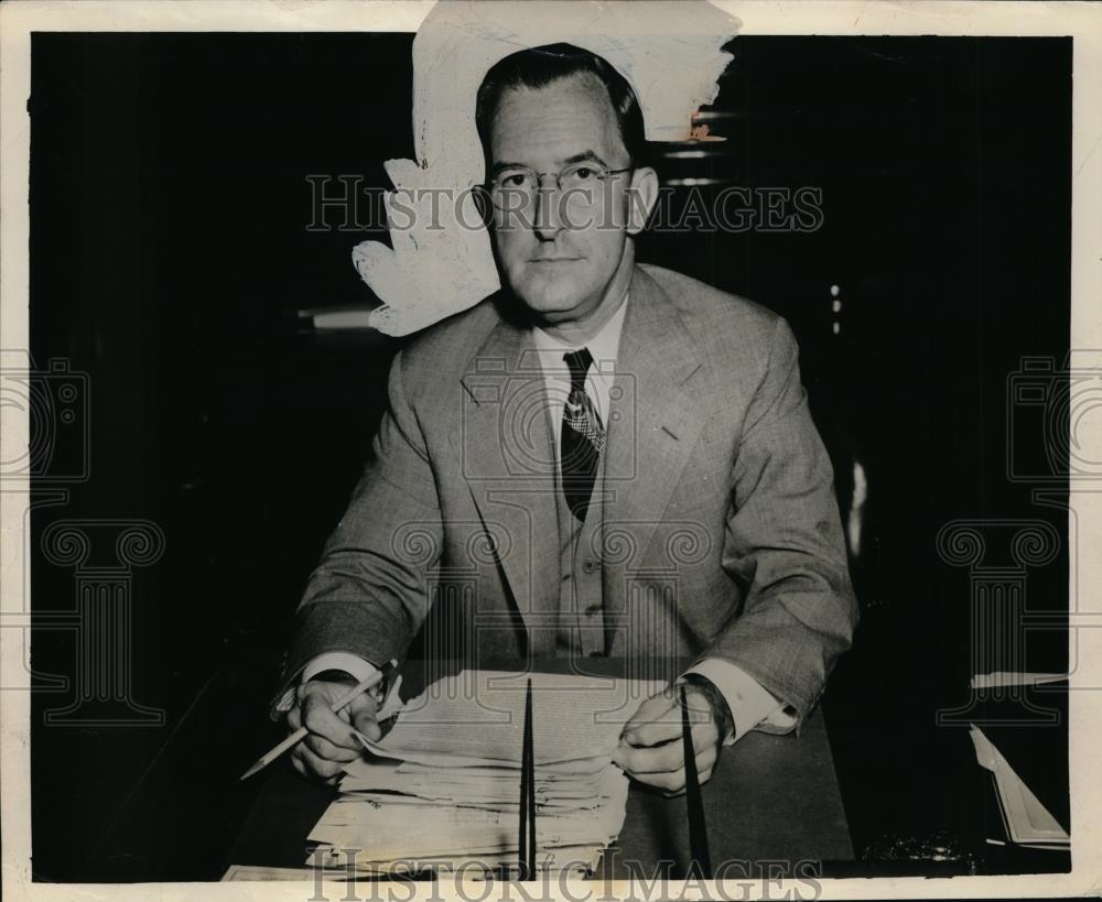 1960 Press Photo John K.Thompson Pres. of the Union Bank of Commerce - Historic Images