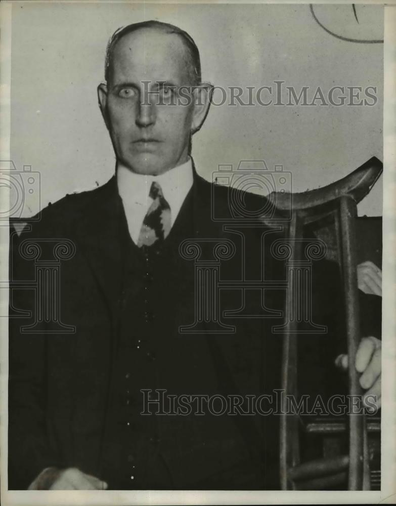 1930 Press Photo Frank E. Anderson, Man Who Drove Off Cliff Killing Child - Historic Images