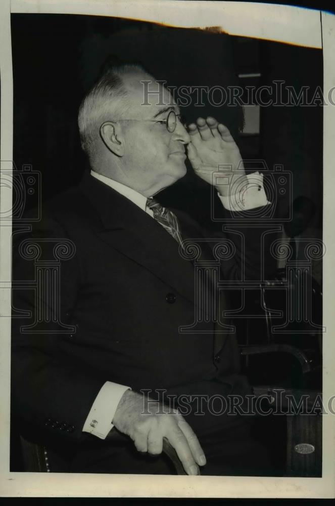 1941 Press Photo J. J. Pelley Testifies Before Senate Investigation Committee - Historic Images