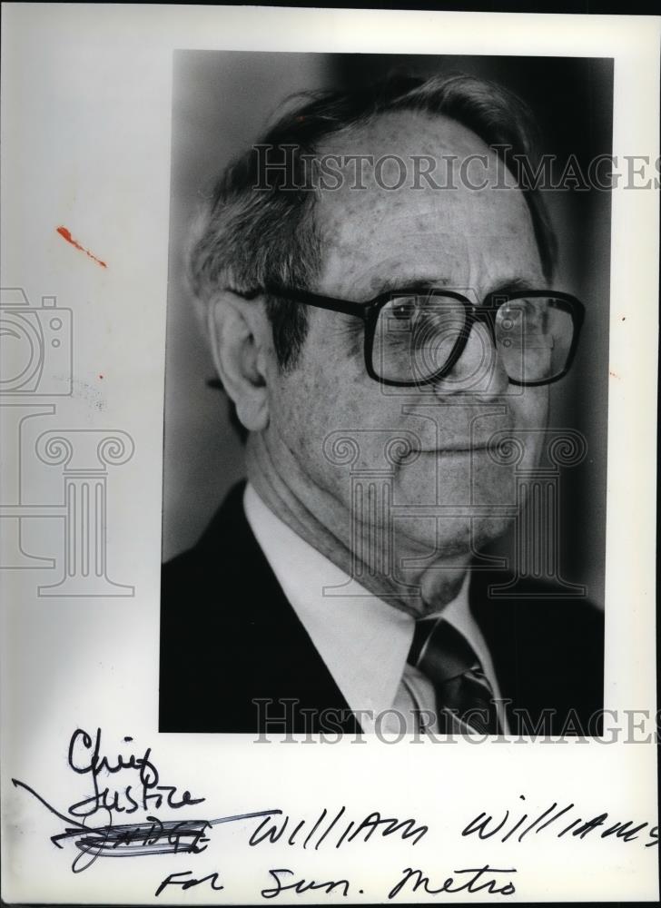 1984 Press Photo Judge William H Williams - spa22522 - Historic Images