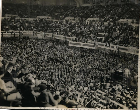 1936 Press Photo Opening of the Republican National Convention at Public Hall - Historic Images