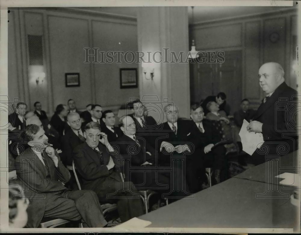 1938 Press Photo Mayors Met To Protest Their Need Of More Federal Aid - Historic Images