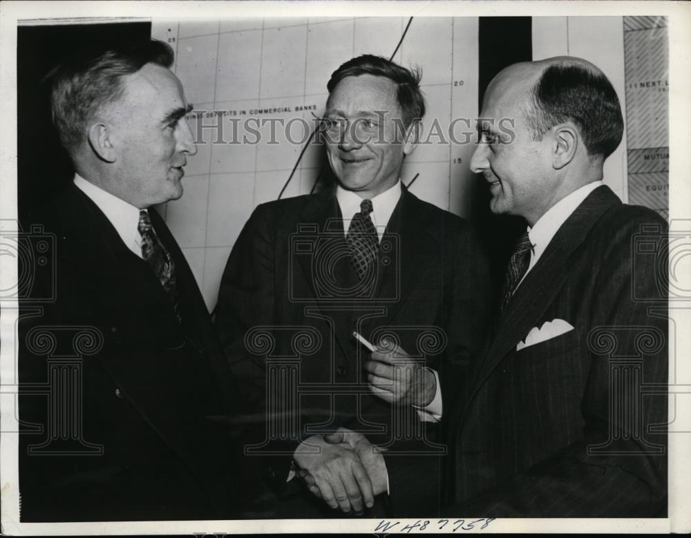 1939 Press Photo Sen.Joseph O&#39;Mahoney,William O.Douglas, Dr.Donald H.Davenport - Historic Images