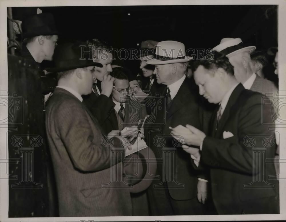 1936 Press Photo Pres.Herbert Hoover at Cleveland Ohio. - nee95557 - Historic Images
