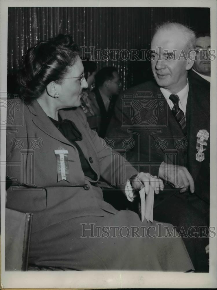 1944 Press Photo Faye Stephenson National President Womans Auxiliary - nee95226 - Historic Images