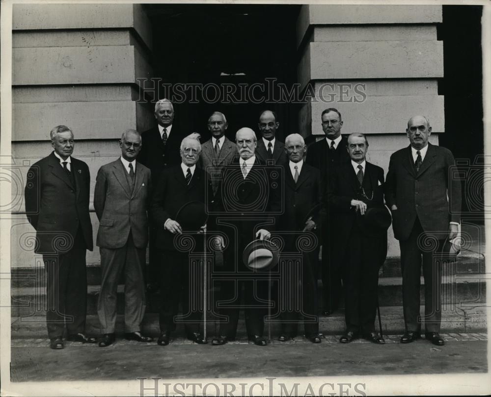 1930 Press Photo Chief Justice holds conference with Circuit Judges at Wash. D.C - Historic Images