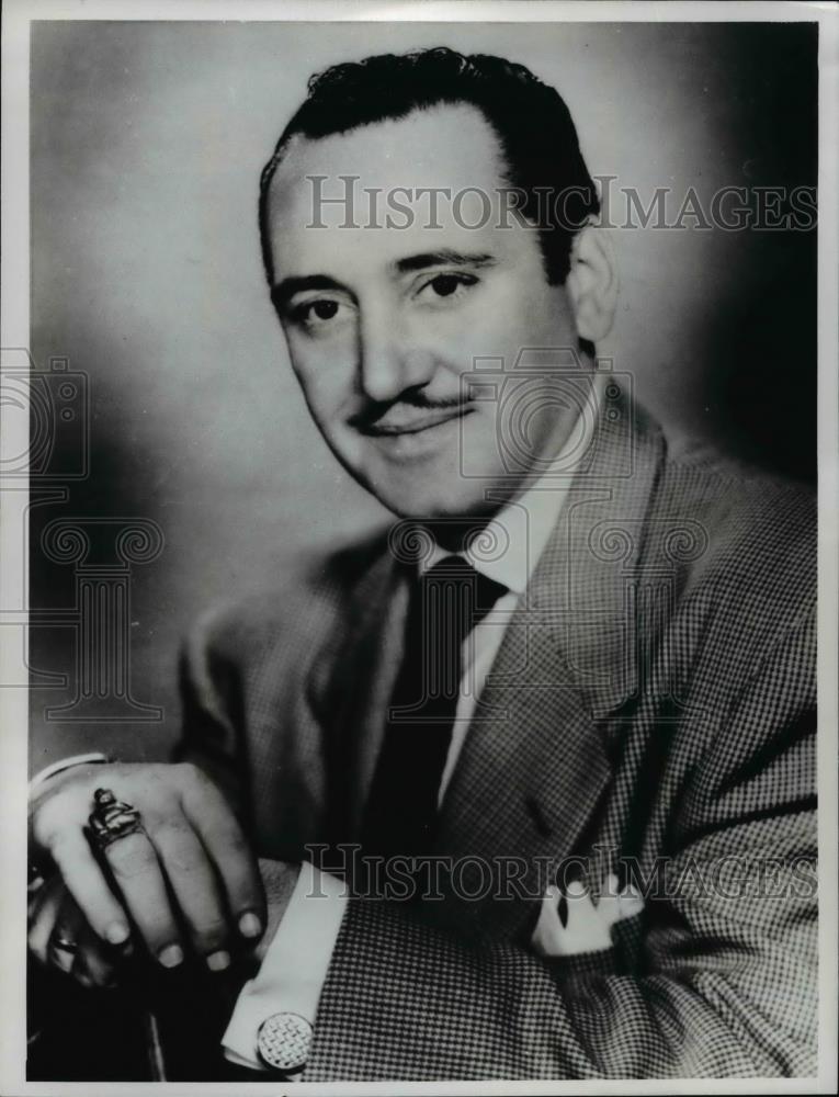 1954 Press Photo Aladdin Pallante, Actor and Musician - nef04683 - Historic Images