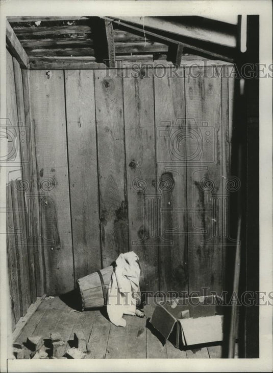 1933 Press Photo Place where Charles Urschel held while he was kidnaped - Historic Images