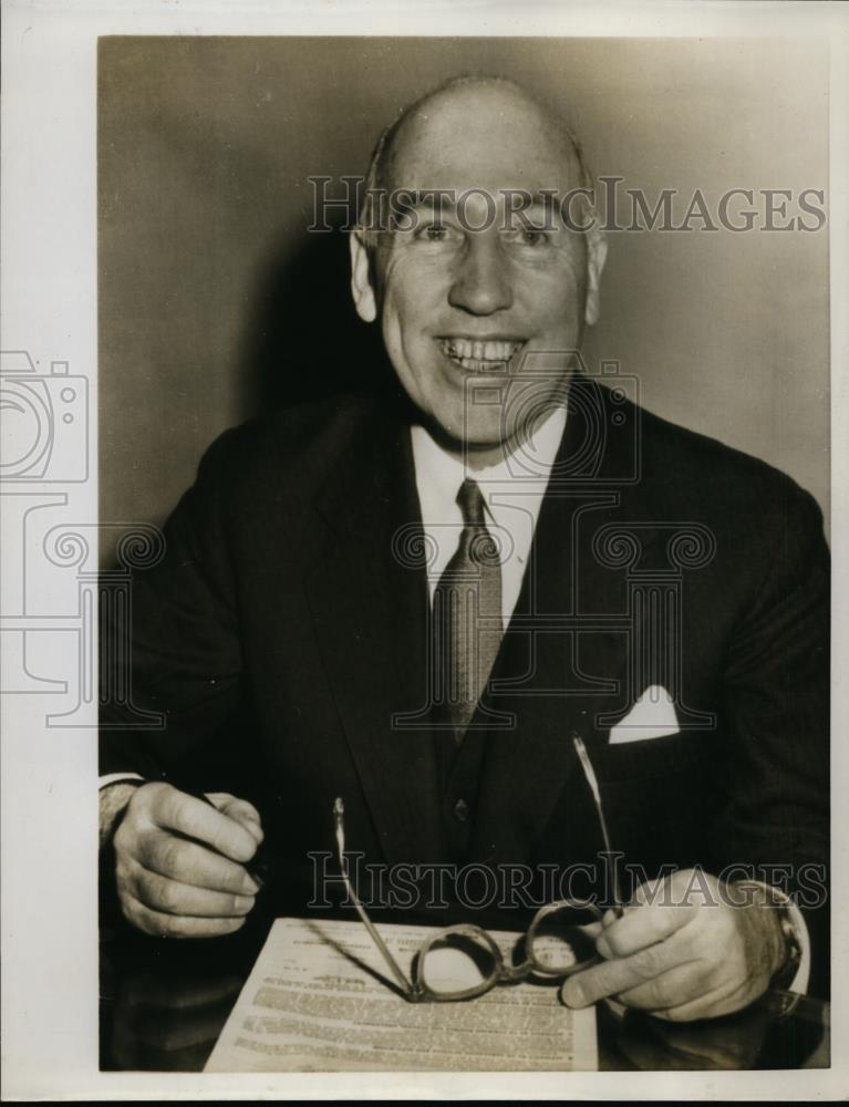 1958 Press Photo Diplomat Howard P Jones of Nyack NY - nee93912 - Historic Images