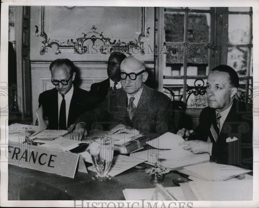 1950 Press Photo Council of Europe's Foreign Ministers Meeting - nee99892 - Historic Images