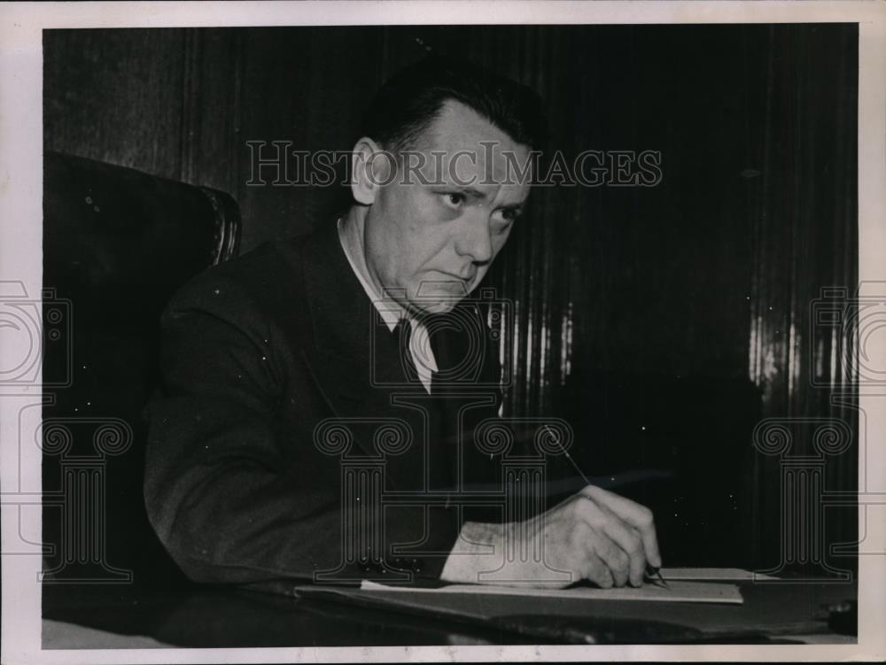 1937 Press Photo Sidney F.Foster Supreme Court Justice of Liberty New York - Historic Images