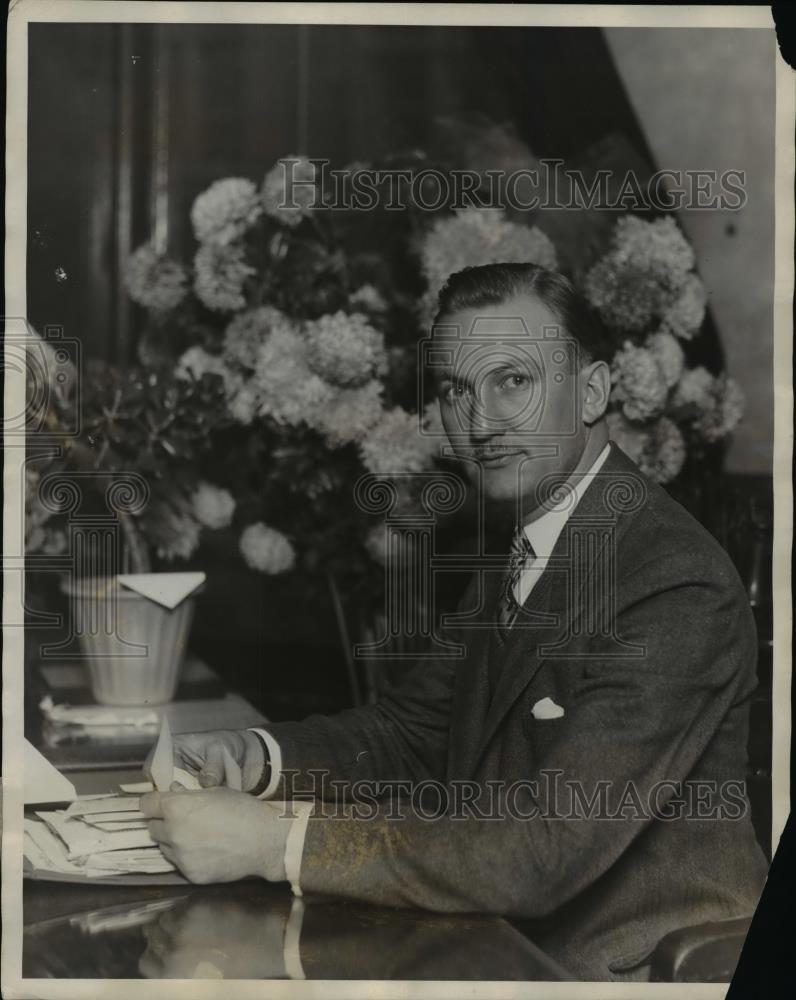 1927 Press Photo Dr.Arnold Kegel, Health Commissioner of Chicago - nee98124 - Historic Images