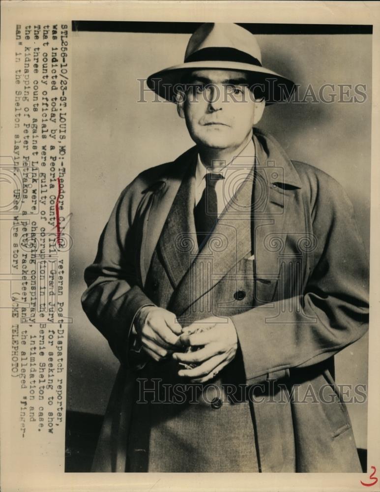 1948 Press Photo Theodore Link Was Indicted By A Peoria Country Kill - nee94974 - Historic Images