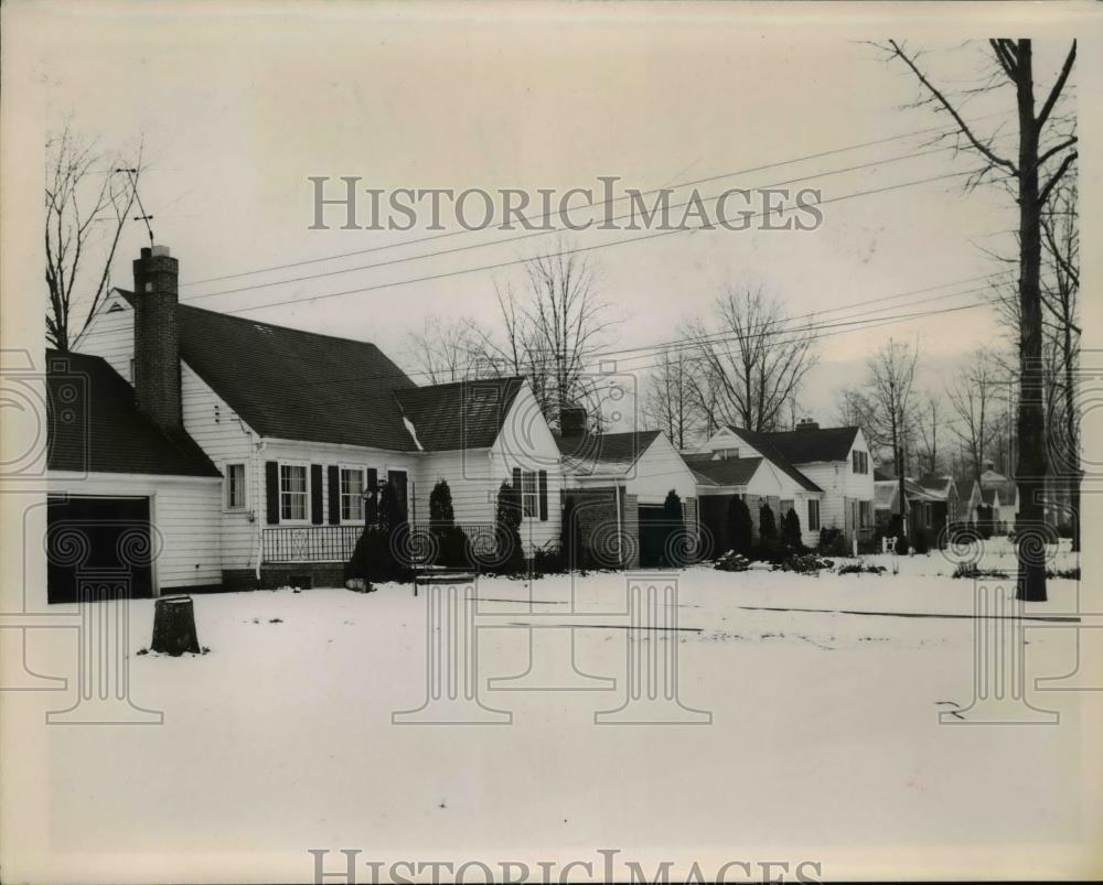 1957 Press Photo Residential area on Grand Blvd in Wickliffe - nee95076 - Historic Images