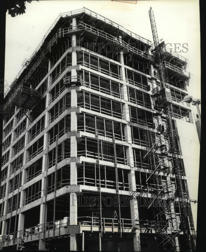 1980 Press Photo Construction on 20-story Seafirst Financial Center - spa25328 - Historic Images
