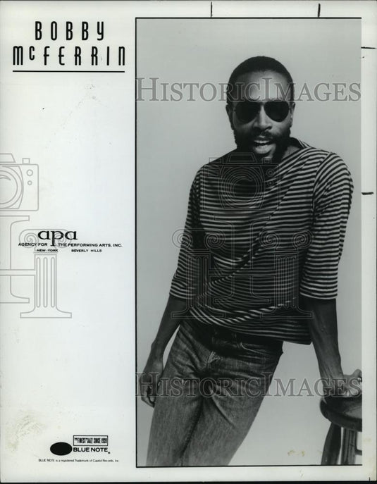 1987 Press Photo Bobby McFerrin - cvb76070 - Historic Images