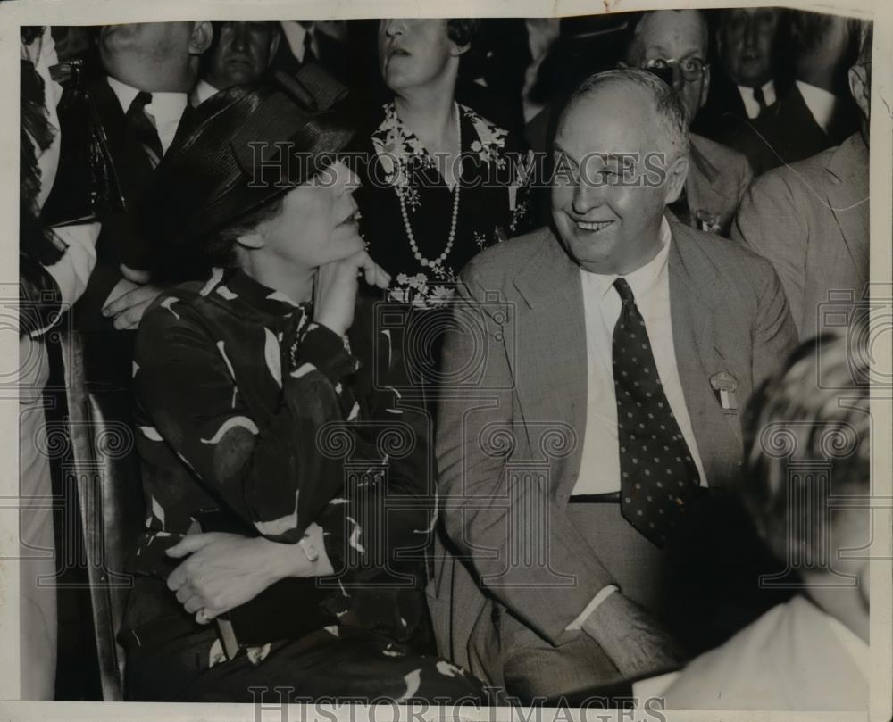 1936 Press Photo Alice Roosevelt Longworth and Carmin Thompson at GOP Convention - Historic Images