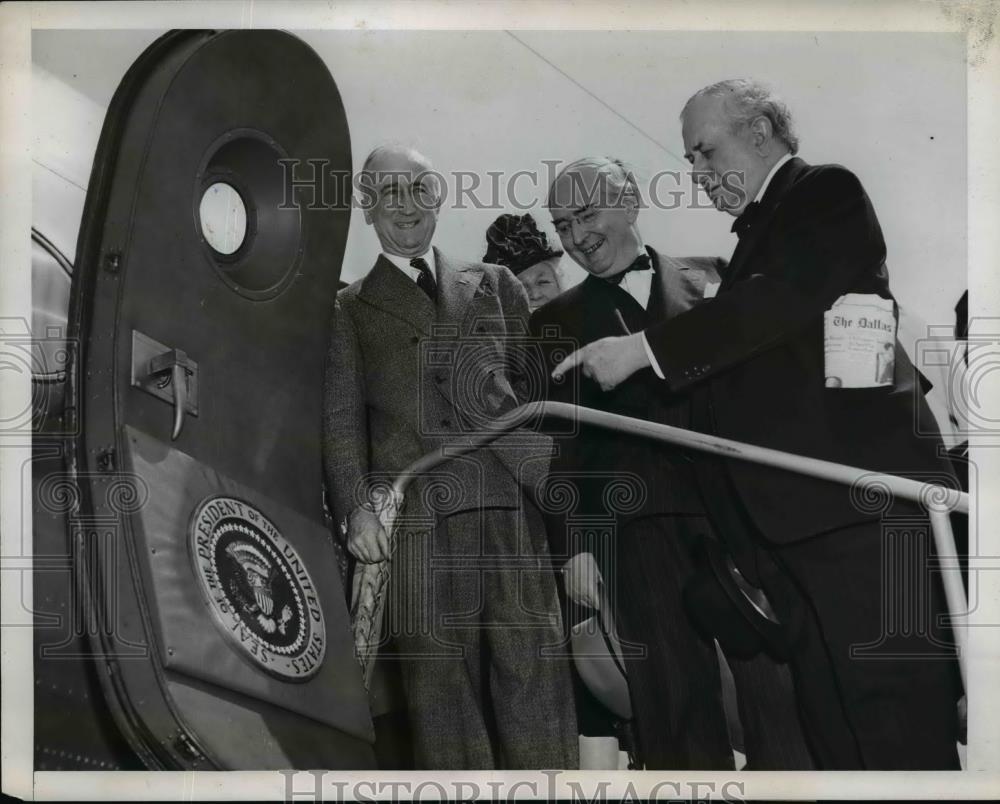 1946 Press Photo U.S Big Three leaves for Foreign Minister Conference in Paris - Historic Images