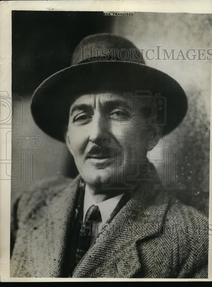 1929 Press Photo Dr Royal Tracy charged with using wrong drugs on his patients - Historic Images