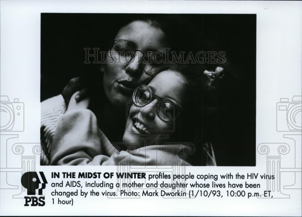 1992 Press Photo Mother and Daughter Lives Changed by AIDS Virus - spp01059 - Historic Images