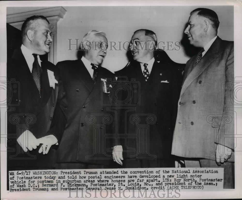 1951 Press Photo President Truman In The Convention At The Washington - Historic Images