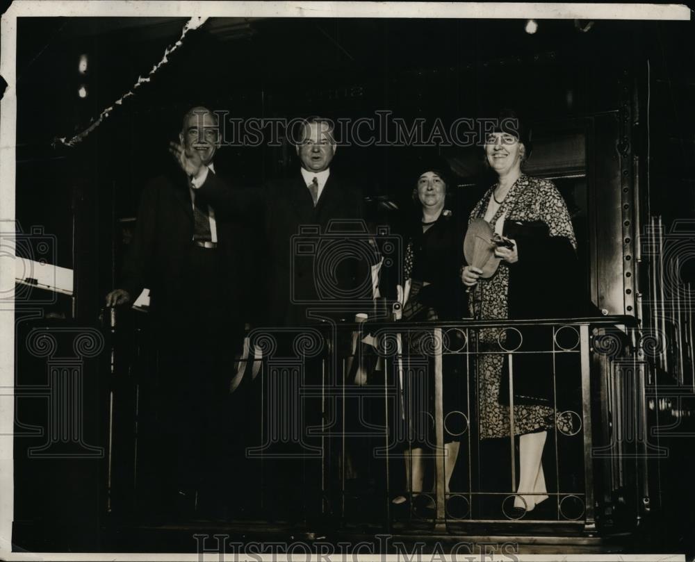 1928 Press Photo Herbert Hoover During His Presidential Campaign - nee94002 - Historic Images