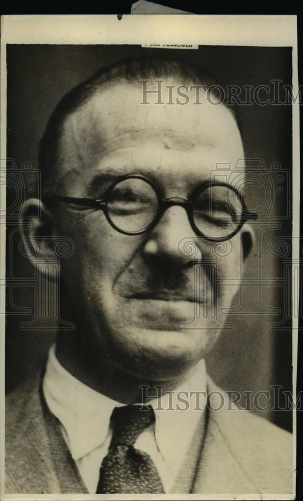 1929 Press Photo Charlie Huhn, Secretary to Tacoma, Washington Mayor - nef04837 - Historic Images