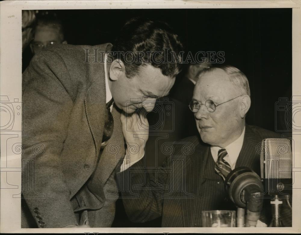 1940 Press Photo William Green, Pres. American Fed. of Labor at House Board - Historic Images