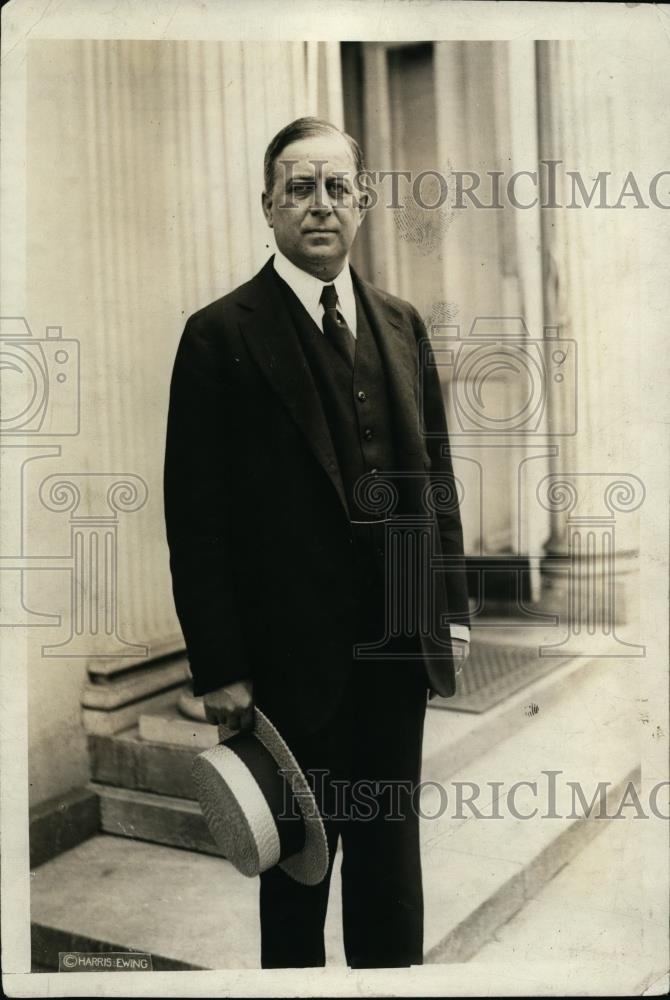 1923 Press Photo Charles Beecher Warren, U.S Ambassador to Japan at White House - Historic Images