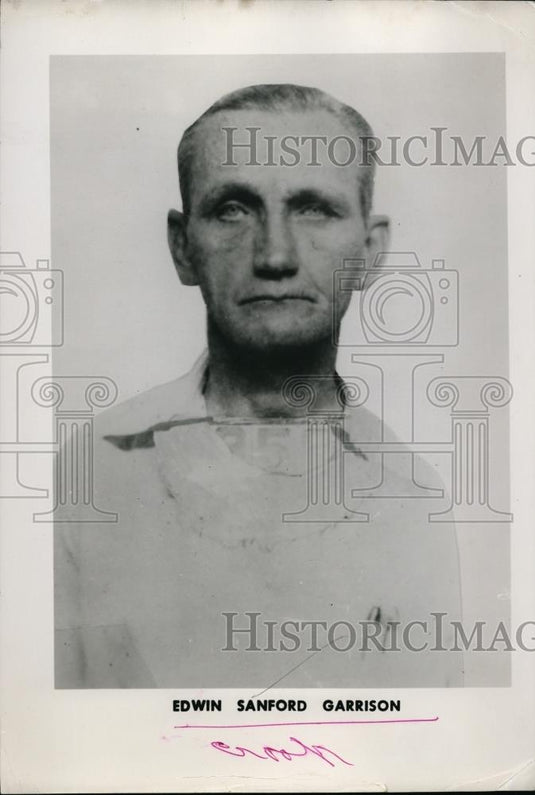 1953 Press Photo Edwin Sanford Garrison, FBI most wanted fugitive - nee97259 - Historic Images